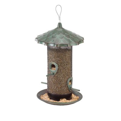 Image showing  2.79 lb. 4-Port Acorn Screen Bird Feeder