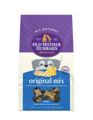 Old Mother Hubbard Classic Original Assorted Flavor Oven-Baked Dog Biscuit Treats, 20 oz.