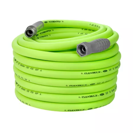 Flexzilla 5/8 in x 100 ft Garden Hose with Ergonomic Female Handle 3/4 in Fittings - 11/2 GHT Garden Hoses