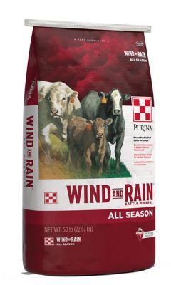 Purina Wind and Rain Storm All Season 7.5 Complete Beef Cattle Mineral Feed, 50 lb. Bag Price pending