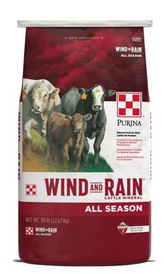Image showing  Wind and Rain Storm All Season 7.5 Complete Beef Cattle Mineral Feed, 50 lb. Bag