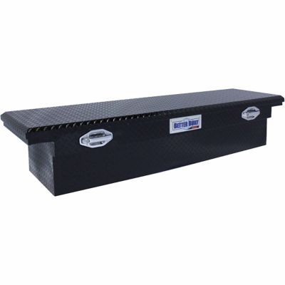 Better Built 69 in. x 20 in. Gloss Black Aluminum Low Profile Truck Crossover Truck Tool Box