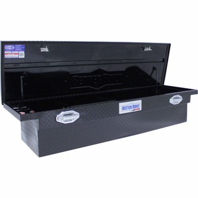 Image showing  71 in. x 20 in. Gloss Black Aluminum Low Profile Crossover Truck Tool Box