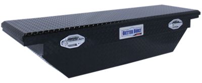 Image showing  63 in. x 20 in. Gloss Black Aluminum Low Profile Crossover Truck Tool Box