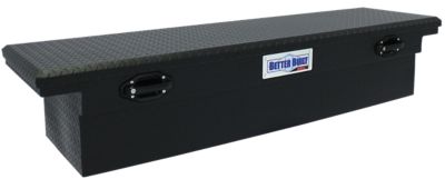 Better Built 69 in. Crossover Single-Lid LO-PRO Truck Saddle Tool Box, Matte Black
