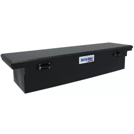 Better Built 69" x 20" Matte Black Aluminum Low Profile Crossover Truck Tool Box Crossover Truck Tool Boxes