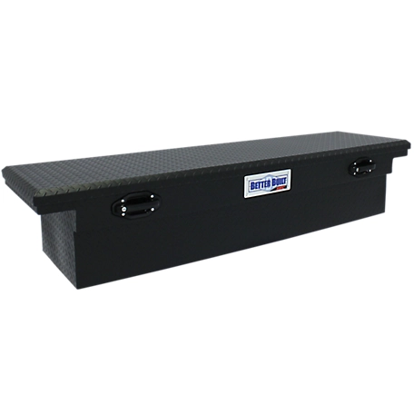 Better Built 69 in. Crossover Single-Lid LO-PRO Truck Saddle Tool Box, Matte Black