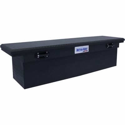Better Built 70 in. Crossover Single-Lid LO-PRO Deep Truck Saddle Tool Box, Matte Black