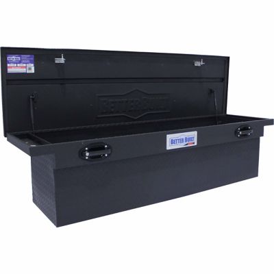 Image showing  70 in. x 20 in. Textured Matte Black Aluminum Low Profile Crossover Truck Tool Box