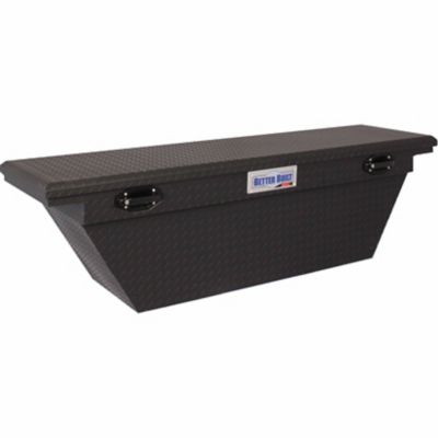 Better Built 63 in. Crossover Single-Lid LO-PRO Truck Tool Box, Matte Black, Wedge