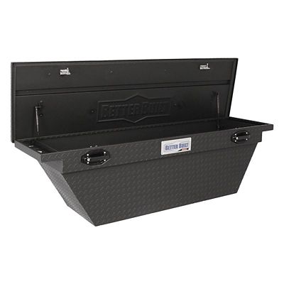 Image showing  63 in. x 20 in. Textured Matte Black Aluminum Low Profile Crossover Truck Tool Box