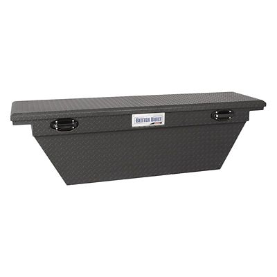 Image showing  63 in. x 20 in. Textured Matte Black Aluminum Low Profile Crossover Truck Tool Box