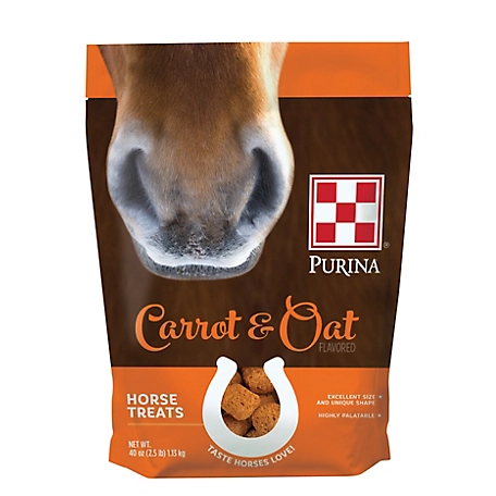 Purina Carrot and Oat Flavor Horse Treats, 2.5 lb.