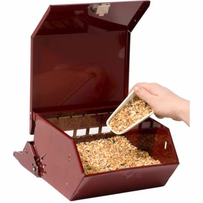 Image showing  9 lb. Reflective Bird's Choice Squirrel-Resistant Bird Feeder, Red