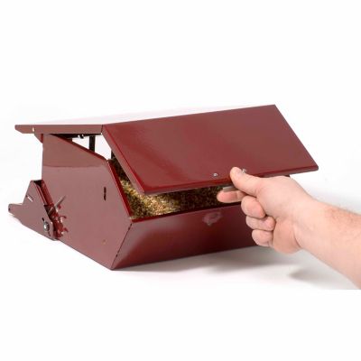 Image showing  9 lb. Reflective Bird's Choice Squirrel-Resistant Bird Feeder, Red