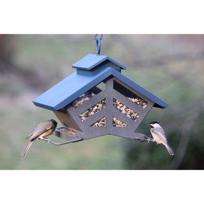 Image showing  4 lb. Chalet Deluxe Double Sided Hopper Bird Feeder