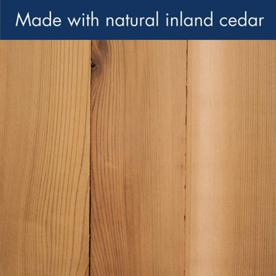 Image showing  Deluxe Cedar Bird Feeder with Green Roof, 4.75 lb. Capacity