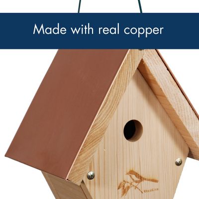Image showing  Coppertop Hanging Wren Bird House, 8 in. x 9 in. x 7.75 in.