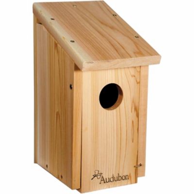Woodlink Cedar Wood Woodpecker Bird House, 7 in. x 9-1/2 in. x 15 in. Bird houses can be expensive and this one was a bit expensive