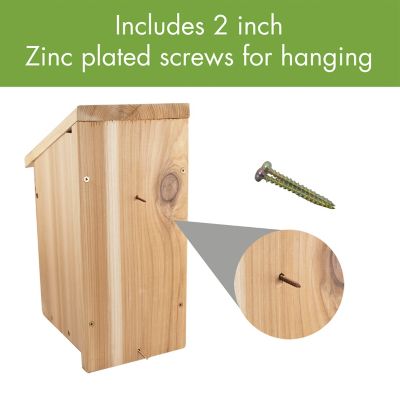 Image showing  Cedar Wood Woodpecker Bird House, 9.5 in. x 7 in. x 15 in.