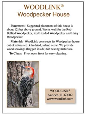 Image showing  Cedar Wood Woodpecker Bird House, 9.5 in. x 7 in. x 15 in.
