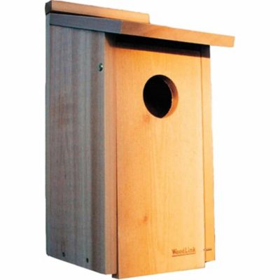 Woodlink Cedar Wood Flicker Bird House, 11 in. x 8.75 in. x 20 in. Cedar bird boxes