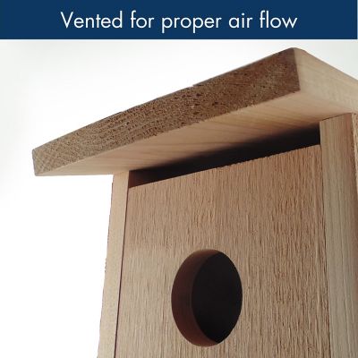 Image showing 6 th Woodlink Cedar Wood Flicker Bird House, 11 in. x 8.75 in. x 20 in.