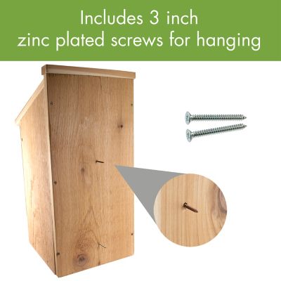 Image showing  Cedar Wood Duck House, 8.78 in. x 15.14 in. x 23 in.