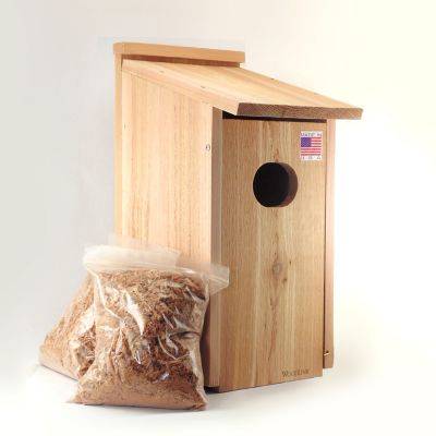 Image showing  Cedar Wood Duck House, 8.78 in. x 15.14 in. x 23 in.