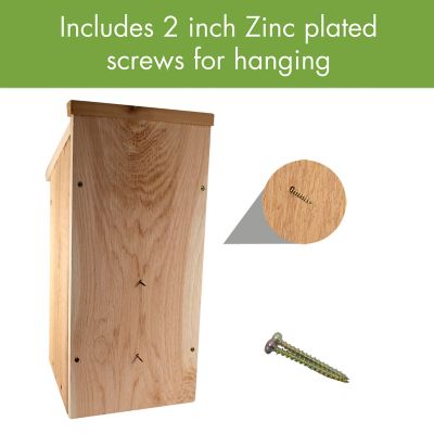 Image showing 5 th Woodlink Wood Screech Owl/Kestrel Bird House, 13 in. x 8.75 in. x 19.75 in.