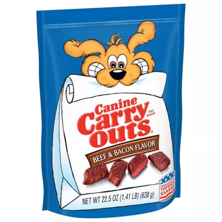 Canine Carry Outs Beef and Bacon Flavor Dog Treats 22.5 oz Bag Dog Soft & Chewy Treats