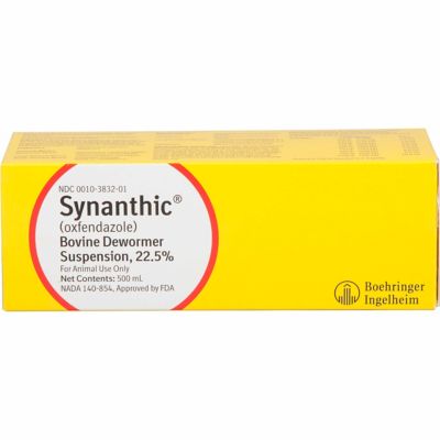 Boehringer Ingelheim Synanthic 22.5% Bovine Cattle Dewormer Suspension, 500 mL