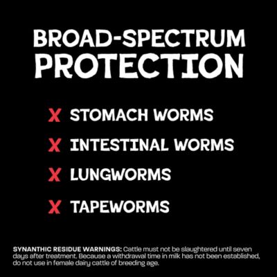 Image showing  Synanthic 22.5% Bovine Cattle Dewormer Suspension, 500 mL