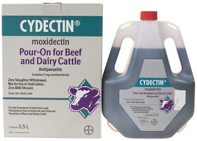 Cydectin Pour-On Cattle Dewormer, 2.5 L