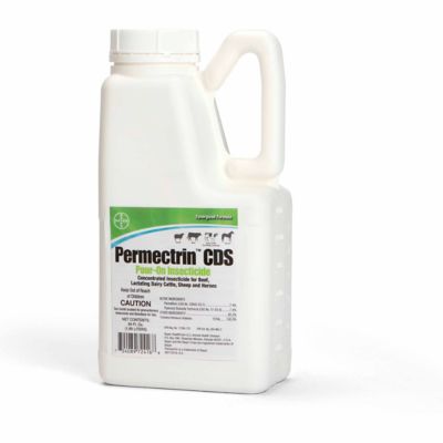 Bayer Permectrin CDS Pour-On Livestock Insecticide, 0.5 gal.