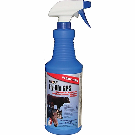 Prozap Fly-Die Permethrin Livestock Insecticide Spray, 1 qt., GPS