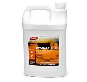 Image showing  Cyonara Plus Lambda Cyhalothrin and Piperonyl Butoxide Pour-On Livestock Insecticide, 1 gal.