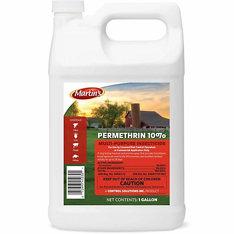 Martin's Control Solutions 10% Permethrin Livestock Insecticide, 1 gal.