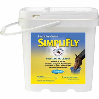 Farnam SimpliFly Feed-Thru Fly Control with LarvaStop Fly Growth Regulator Livestock Supplement, 10 lb.