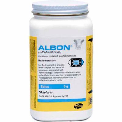 Albon Livestock Boluses Sulfadimethoxine 5 G 50 Count 17718086 At Tractor Supply Co