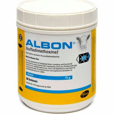 Albon Boluses Sulfadimethoxine 15 G 50 Count At Tractor Supply Co