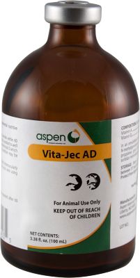 Aspen Pet Vita-Jec Essential A and D Livestock Vitamins, 100 mL