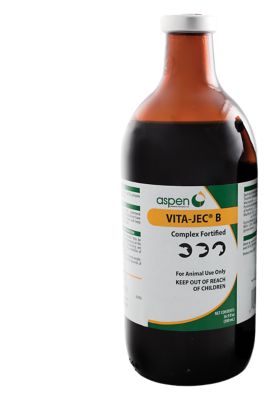 Aspen Pet Vita-Jec B Complex Fortified Livestock Vitamin Injection, 500 mL