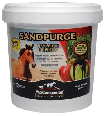 First Companion Sandpurge Psyllium Healthy Digestion Horse Pellets, 10 lb.