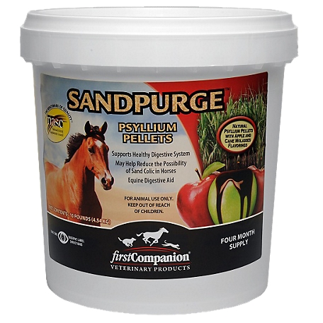 First Companion Sandpurge Psyllium Healthy Digestion Horse Pellets, 10 lb.