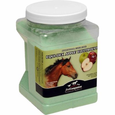 First Companion EQU-Dex Apple Flavor Electrolyte Horse Supplement, 5 lb.