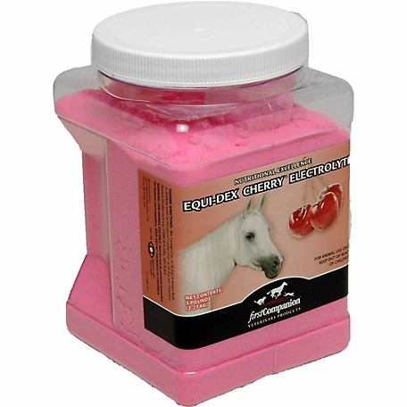 First Companion EQU-Dex Cherry Flavor Electrolyte Horse Supplement, 5 lb.
