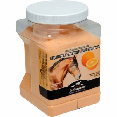 First Companion EQU-Dex Orange Flavor Electrolyte Horse Supplement, 5 lb.