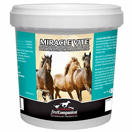 First Companion Miracle Vite Livestock Supplement, 25 lb.