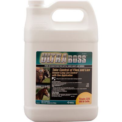 Merck Ultra Boss Pour-On Livestock Insecticide, 1 gal.